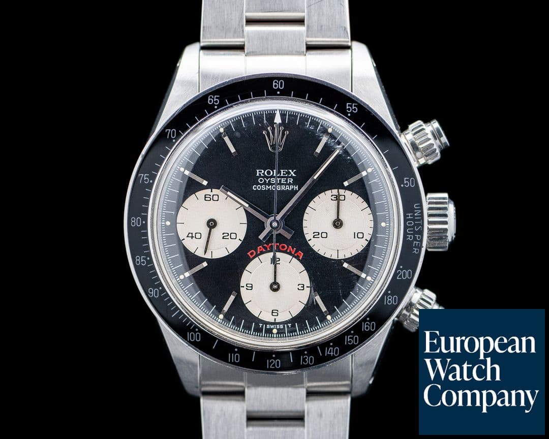 Image of Rolex 6263 Daytona "Big Red" SS Black Reverse Panda Dial Circa. 1985