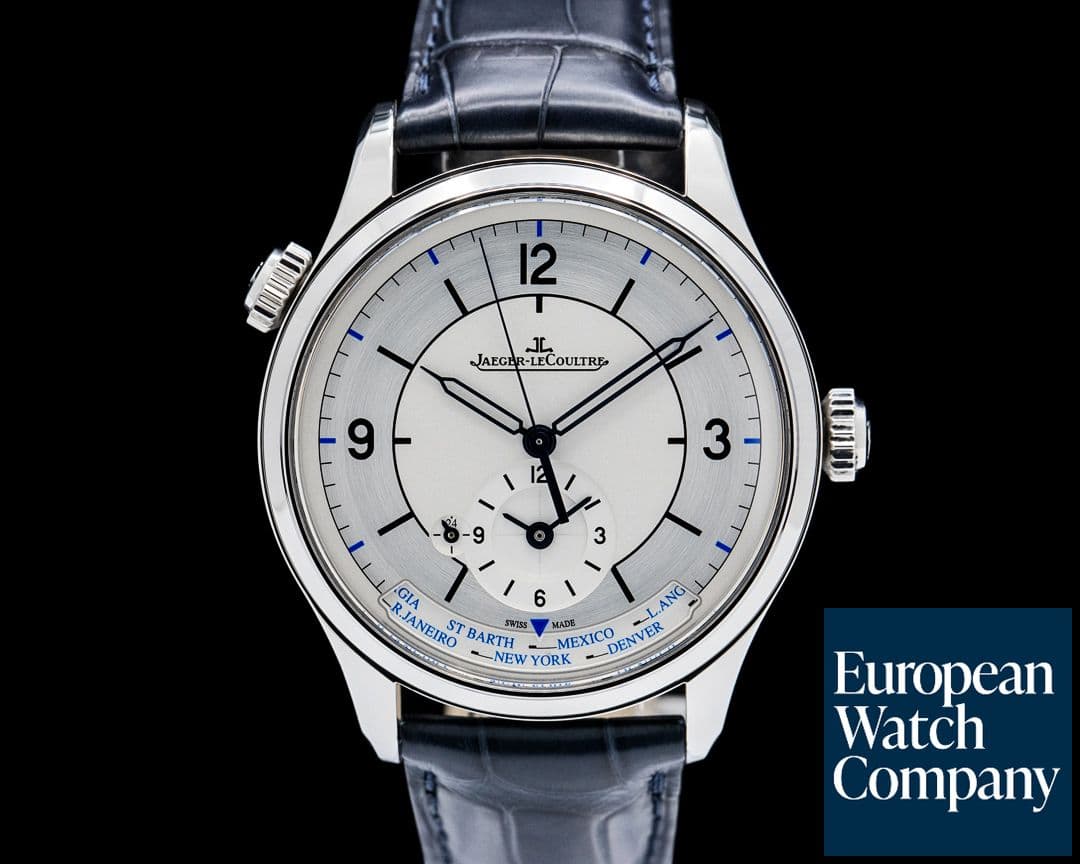 Image of Jaeger-LeCoultre Q1428530 Master Geographic SS Silver Sector Dial