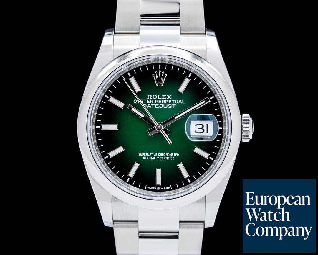 Image of Rolex 126200 Datejust 36 SS Green Ombre Dial 2026