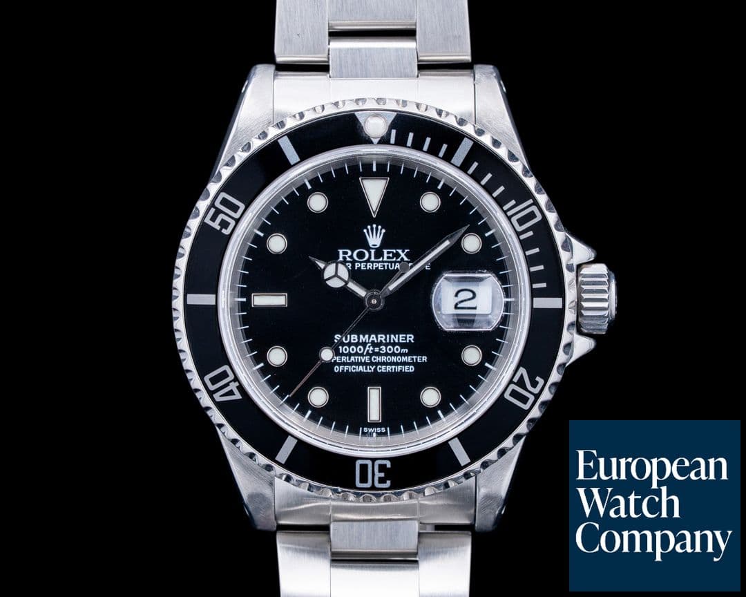 Image of Rolex 16610 Submariner SS Black "SWISS ONLY" Dial Circa. 1999