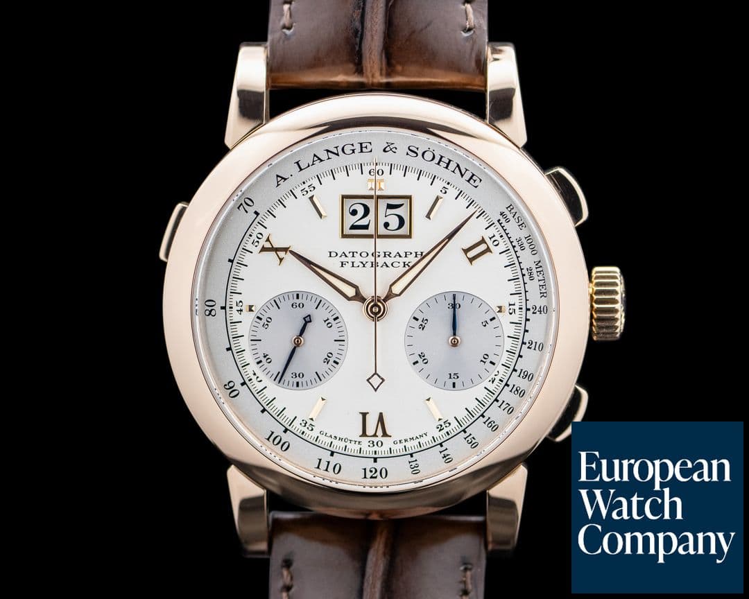 Image of A. Lange & Söhne 403.032 Datograph Flyback 18K Rose Gold Silver Dial
