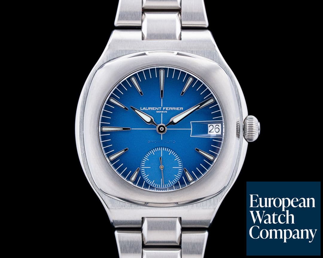 Image of Laurent Ferrier LCF040 Sport Auto Titanium Blue Dial UNWORN