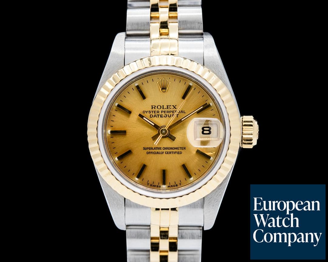 Image of Rolex 69173 Lady Datejust 18K YG / SS Gold Dial Circa. 1991