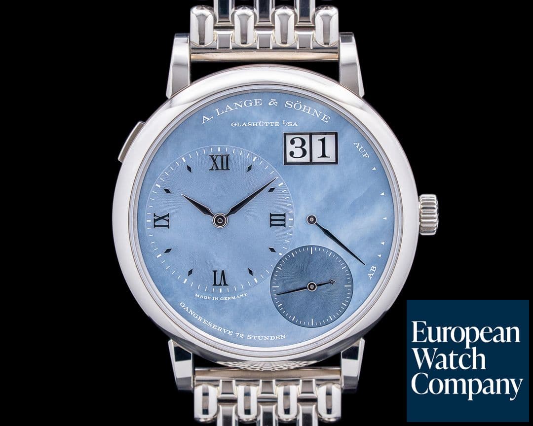 Image of A. Lange & Söhne Grande Lange 1 "DUBAIL" Wellendorff 18K WG MOP Dial RARE UNWORN