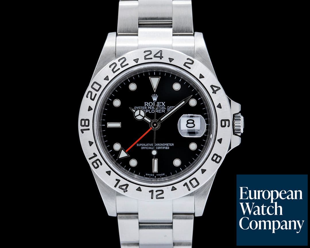 Image of Rolex 16570 Explorer II SS Black Dial