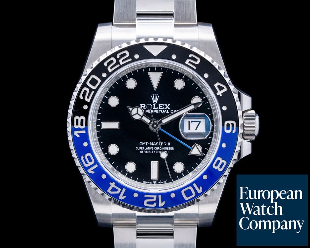 Image of Rolex 126710BLNR GMT-Master II "Batman" SS Black Dial