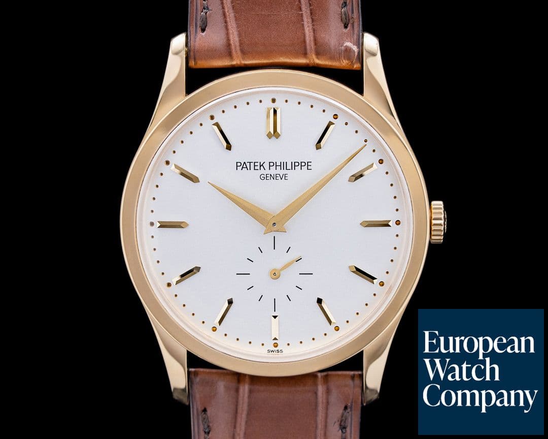Image of Patek Philippe 5196J Calatrava Manual Wind 18K Yellow Gold Silver Dial