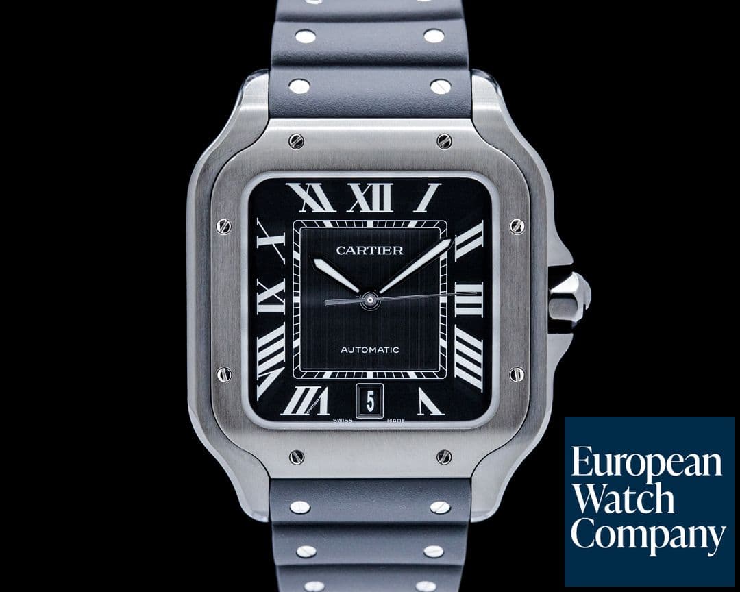 Image of Cartier WSSA0039 Santos de Cartier Large DLC Steel Black Dial 2025