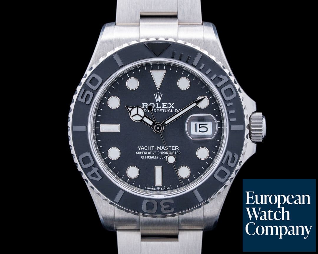 Image of Rolex 226627 Yacht-Master 42 RLX Titanium Intense Black Dial