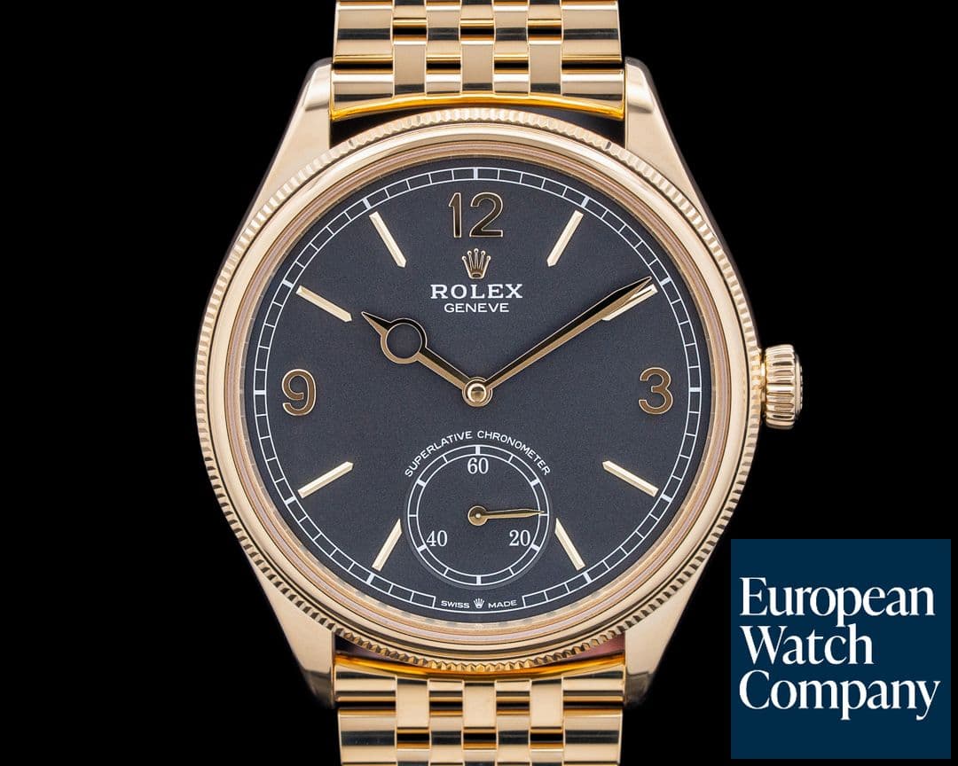 Image of Rolex 52508 Perpetual 1908 18K Yellow Gold Black Dial 2025