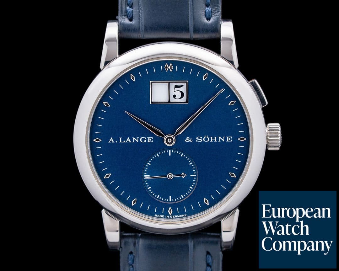 Image of A. Lange & Söhne 105.027 Saxonia 18K White Gold Blue Dial