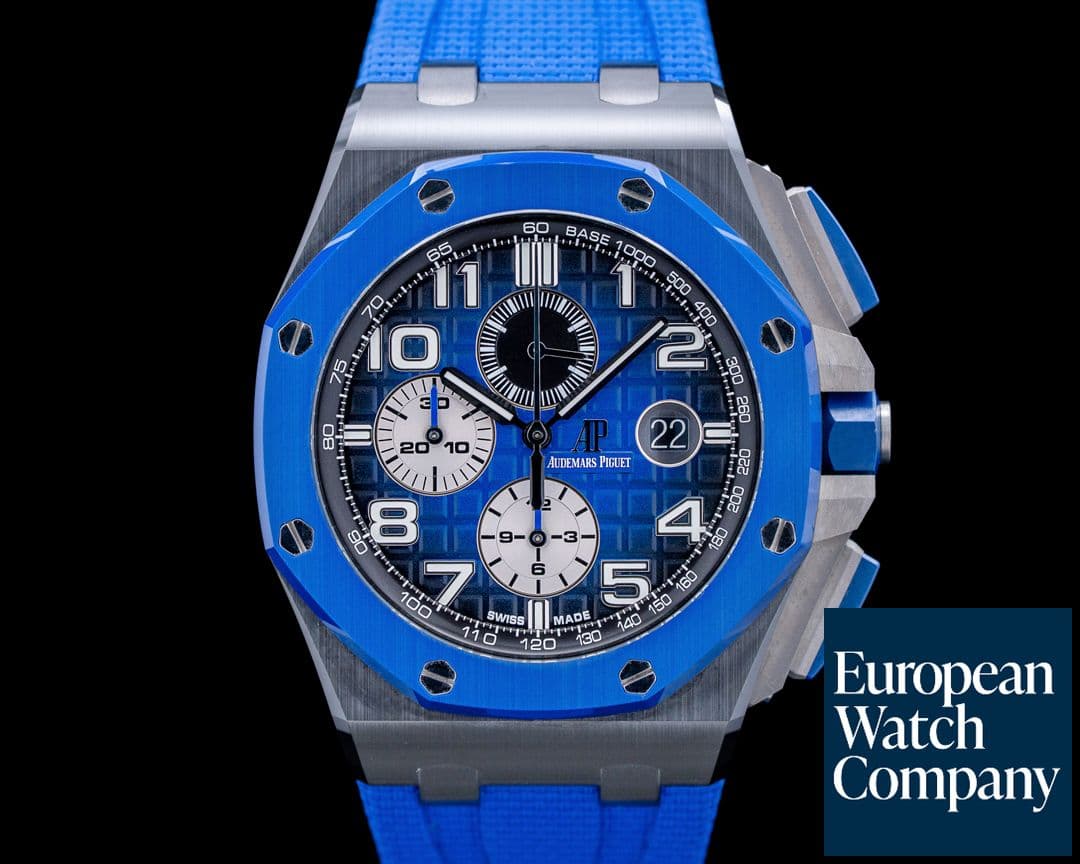 Image of Audemars Piguet 26405CE Royal Oak Offshore Blue Ceramic Smoked Blue Dial