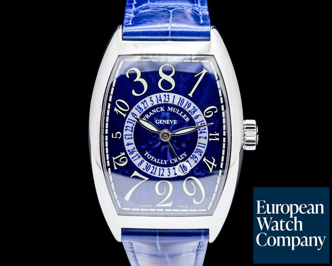 Image of Franck Muller Cintree Curvex Crazy Hours Titanium Blue Dial