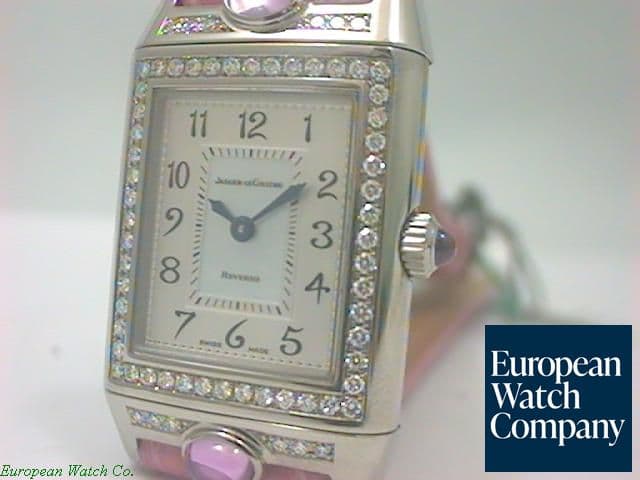 Image of Jaeger LeCoultre Reverso Cabochons W.G/Pink  Strap
