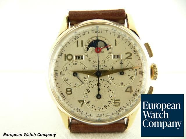 Image of Universal Geneve Tri-Compax YG. Moon Chrono