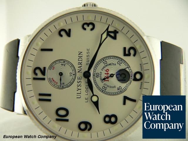 Image of Ulysse Nardin Marine Diver 1846 White Dial Rubber