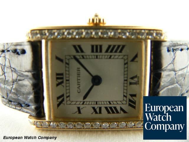 Image of Cartier Tank Y.G Qtz Diamond