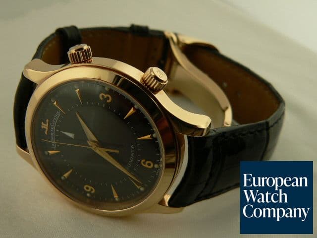 Image of Jaeger LeCoultre Memovox Rose Manual Black 
