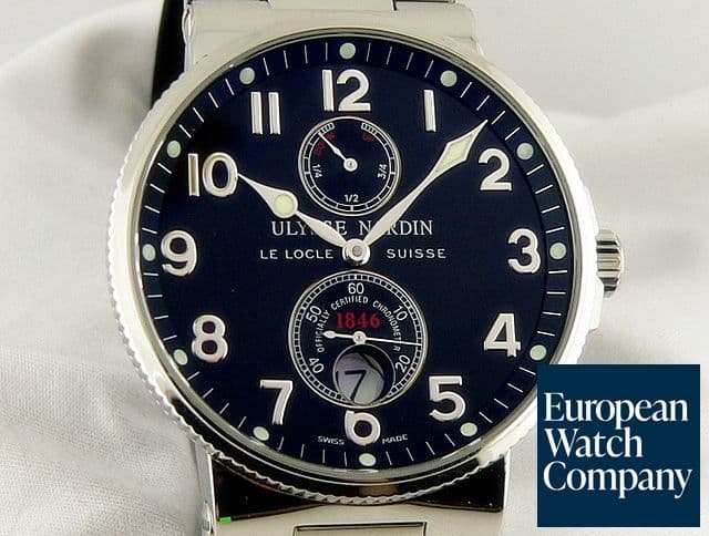 Image of Ulysse Nardin Maxi Marine SS/SS Black Dial
