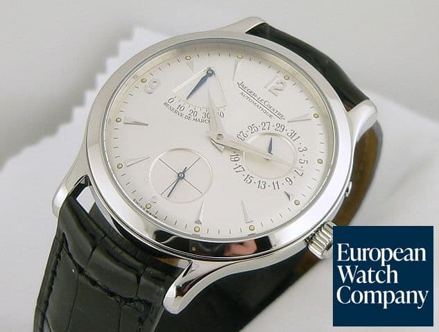 Image of Jaeger LeCoultre Power Reserve Steel Silver Dial

