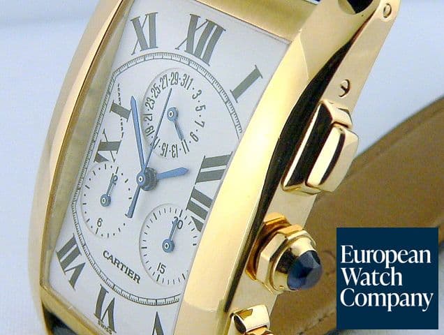 Image of Cartier American Tank Chrono YG