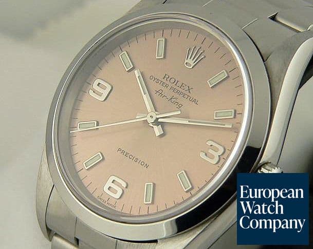 Image of Rolex Air King Salmon Precision SS/SS
