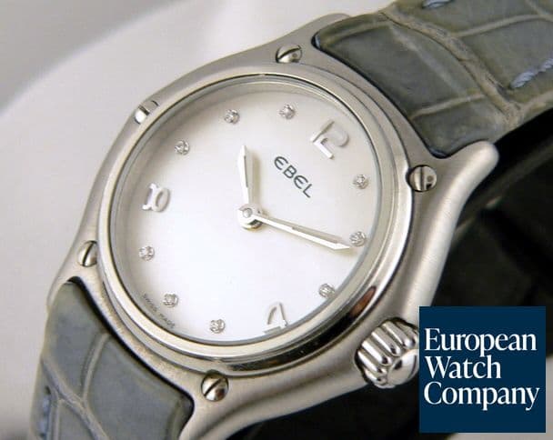 Image of Ebel 1911 Qtz Steel Mop Diamond