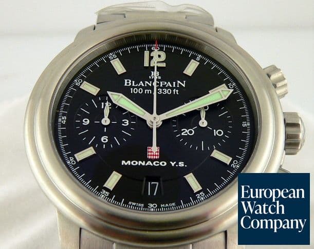 Image of Blancpain Flyback Monaco Chrono SS/SS Black