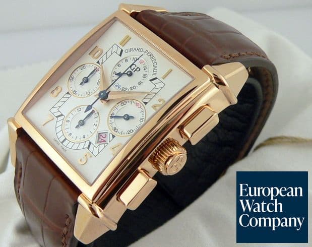 Image of Girard Perregaux Vintage 1945 Chrono GMT Rose