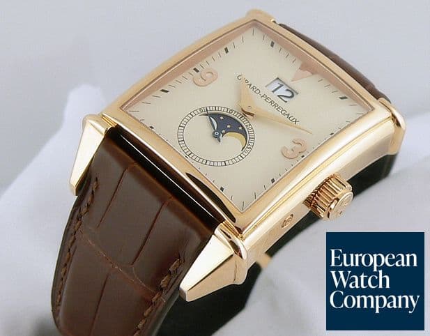 Image of Girard Perregaux Vintage 1945 Rose Moon Big Date

