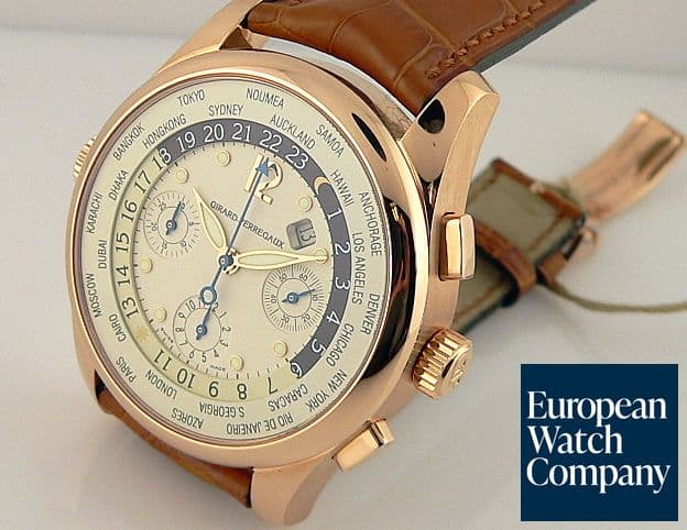 Image of Girard Perregaux World Time WW.TC Chrono Rose