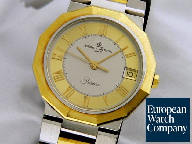 Image of Baume & Mercier Riviera SS/18K