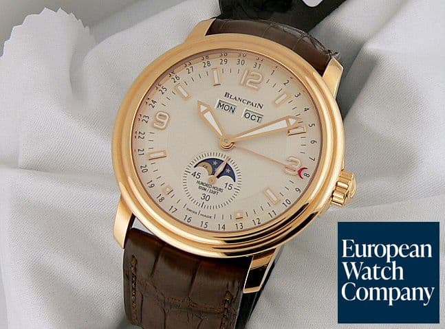 Image of Blancpain Large Triple Date Moon Rose