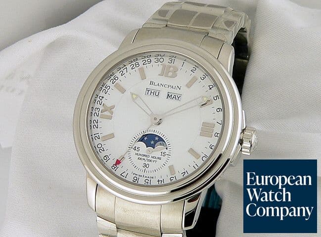 Image of Blancpain Complete Calendar Steel White Dial