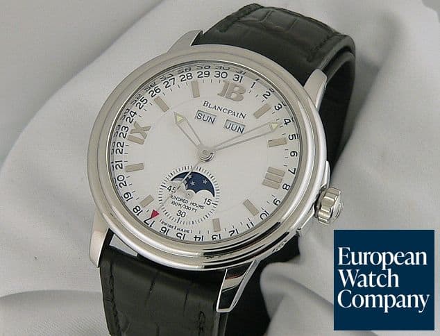 Image of Blancpain Triple Date Moon Steel White Dial