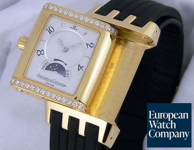 Image of Jaeger LeCoultre Night/Day GranSport YG/Rubber Duetto, Diamonds