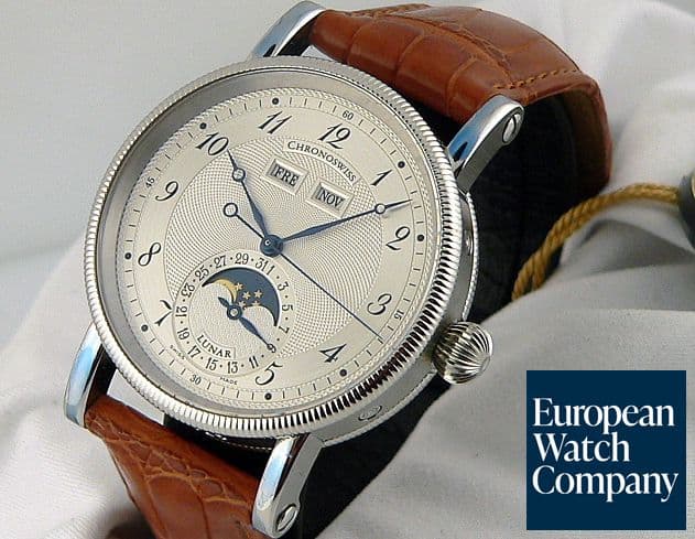 Image of Chronoswiss Lunar Triple Date Steel German