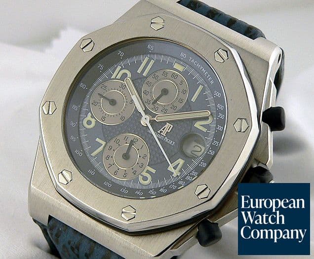 Image of Audemars Piguet Royal Oak Offshore Blue SS/Strap