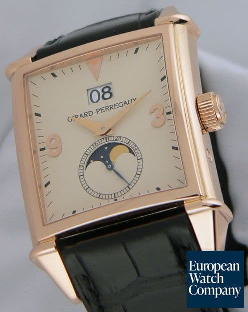 Image of Girard Perregaux Vintage 1945 Rose Moon Big Date


