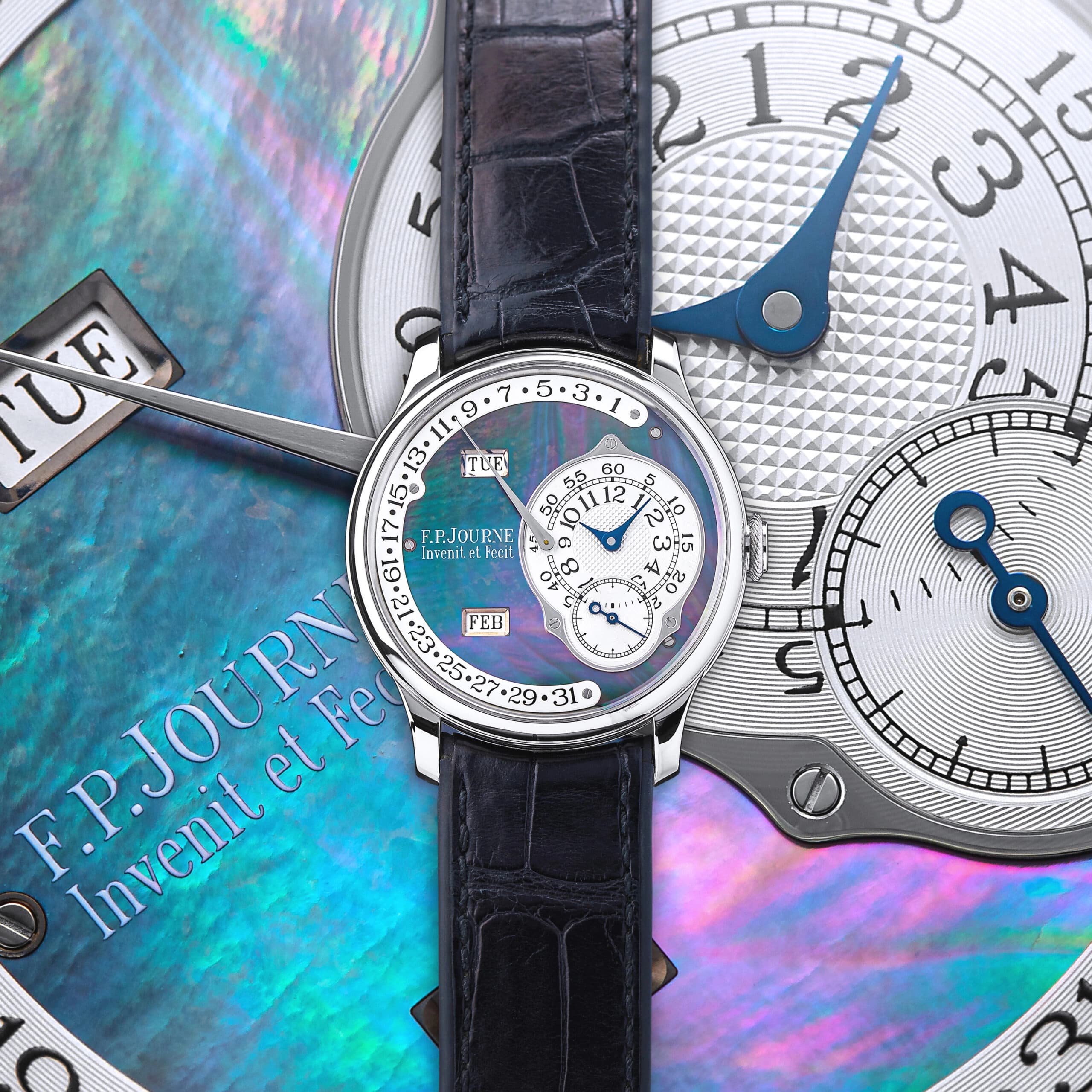 New & Noteworthy: F.P. Journe Octa Calendrier Black Mother of Pearl Dial