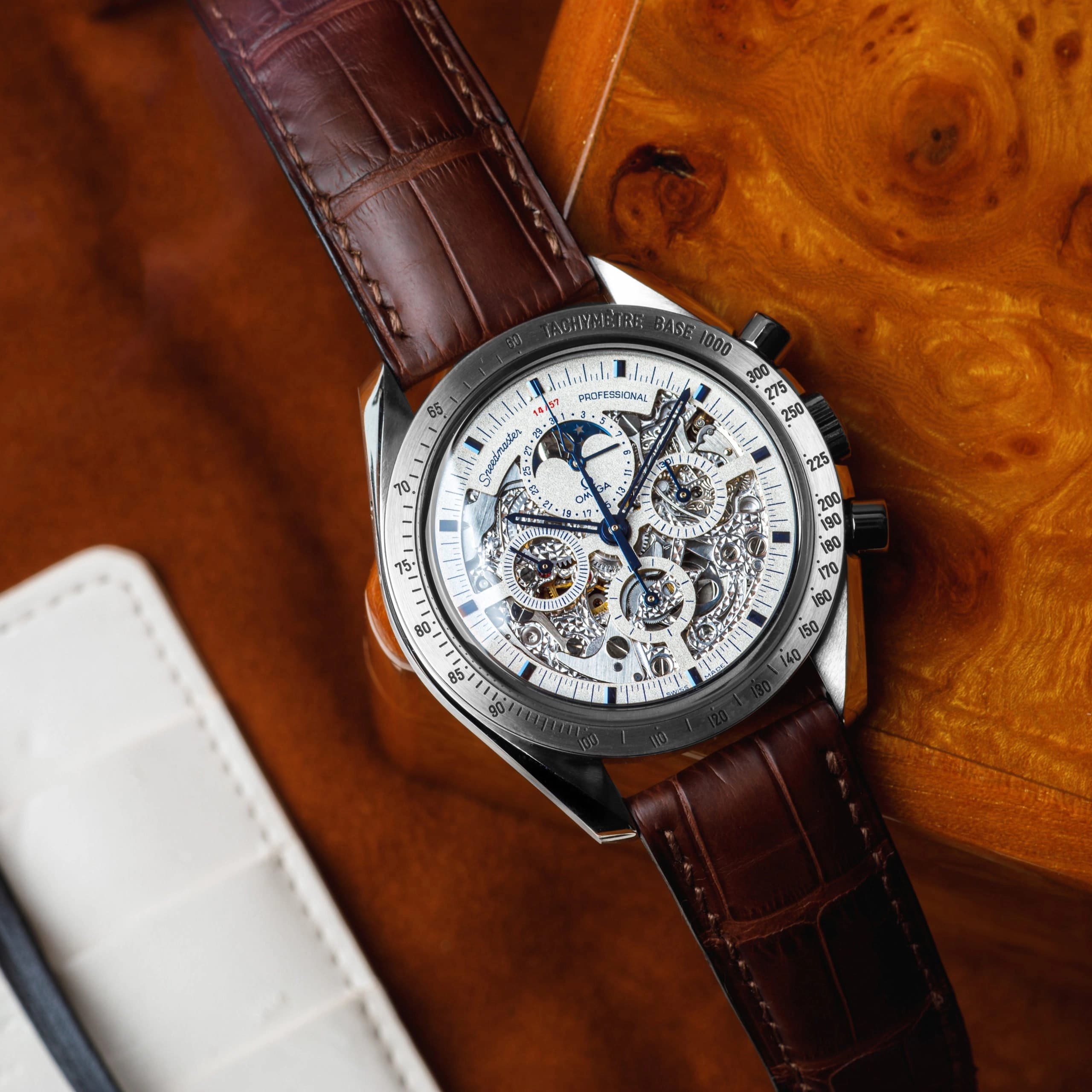 Not Your Average Speedy: The Omega Speedmaster Moonphase Platinum Skeleton