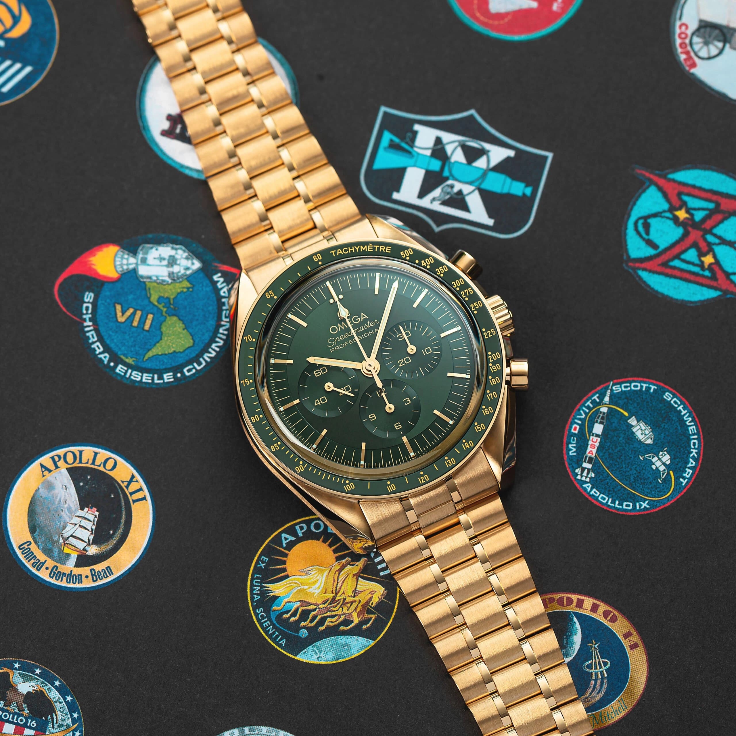 Verdant Luster: The Omega Speedmaster Moonwatch Professional "Moonshine"