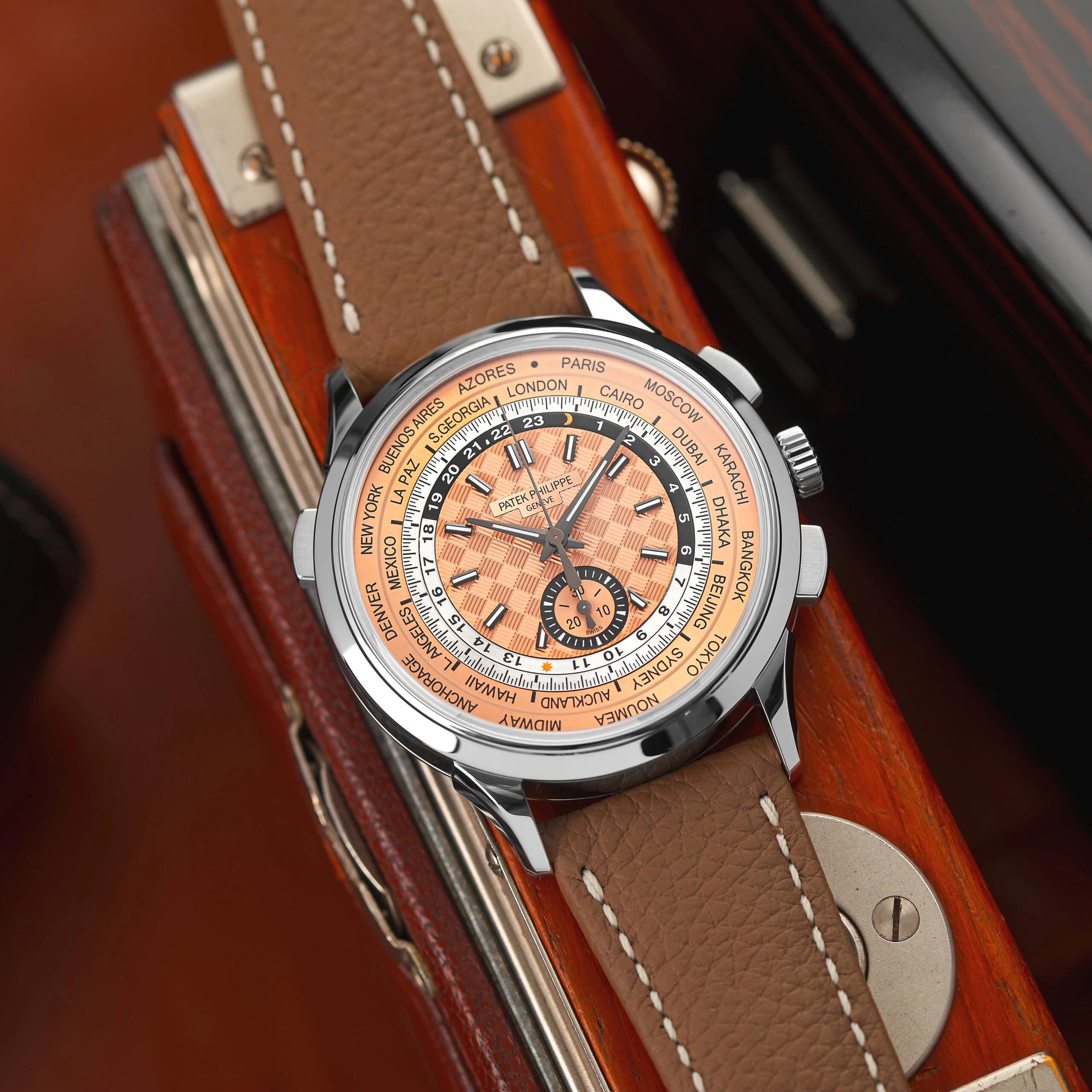 Pretty in Pink: The Patek Philippe 5935A World Time Chronograph