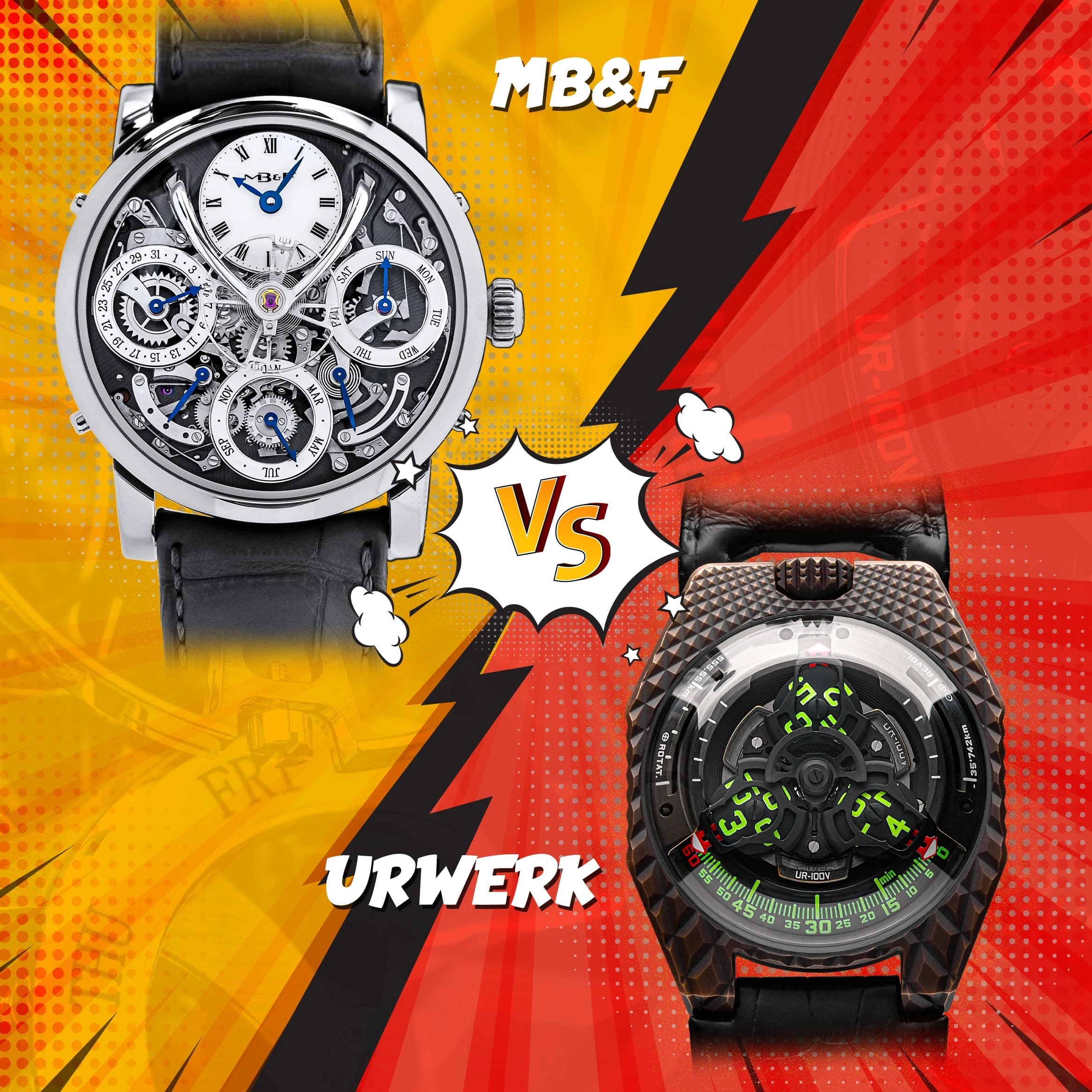 Horological UFOs: Urwerk vs MB&F