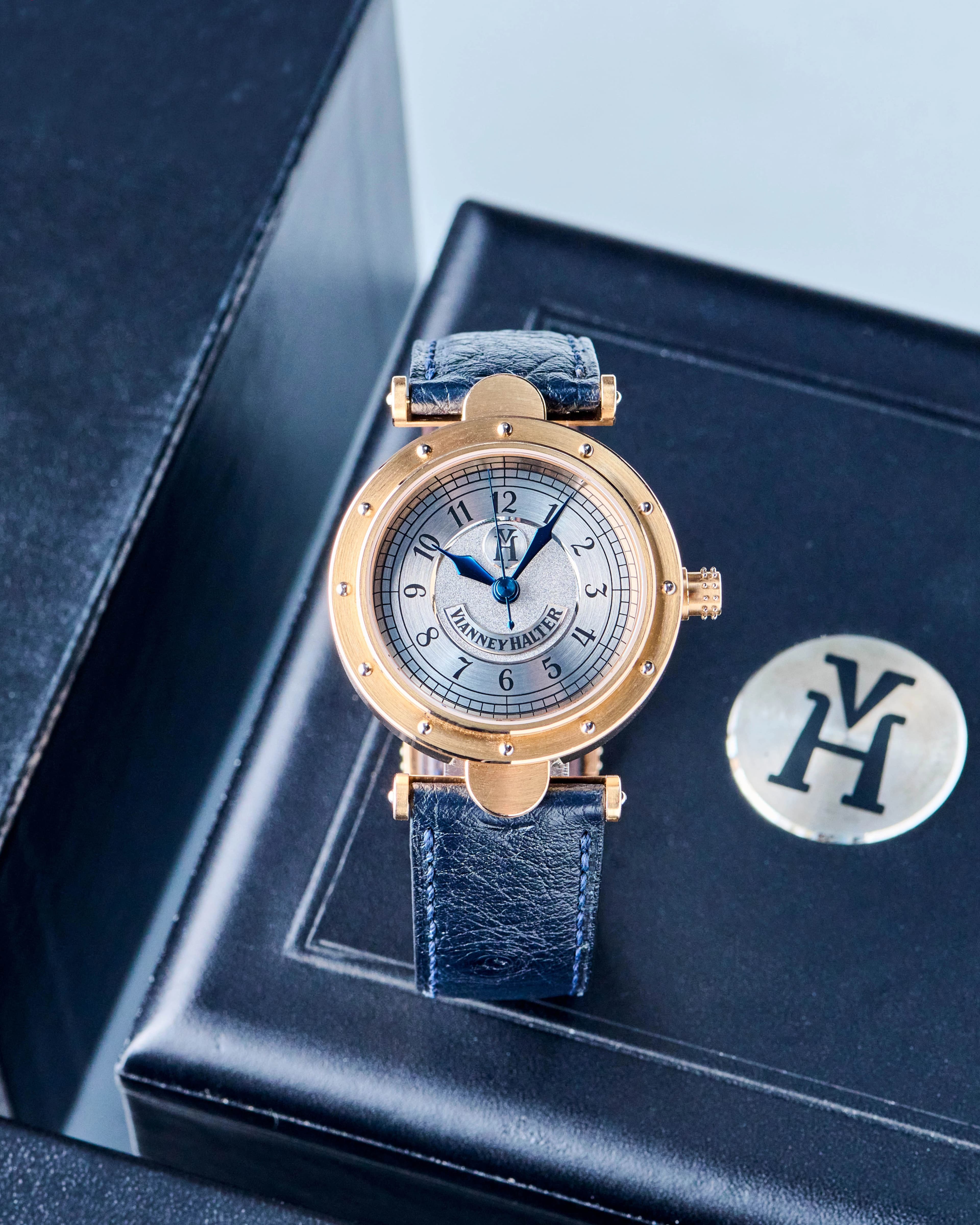 Featured image for Vianney Halter Classic 18K Rose Gold Silver Dial Review