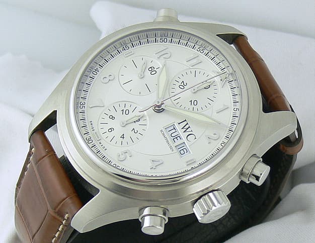 IWC Doppel Spitfire White Dial Strap