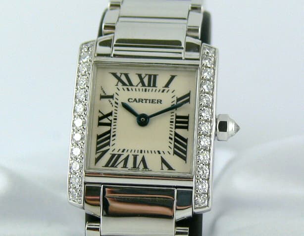 Cartier Tank Francaise WG Diamond Bezel