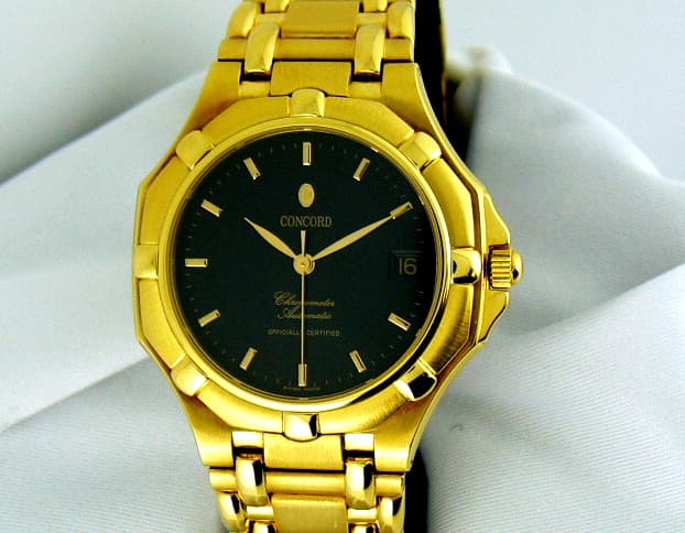 Concord Saratoga YG/YG Black Dial Auto