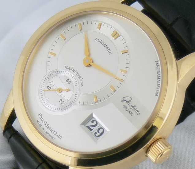 Glashutte Original PEDRO PanoMaticDate 18K Rose