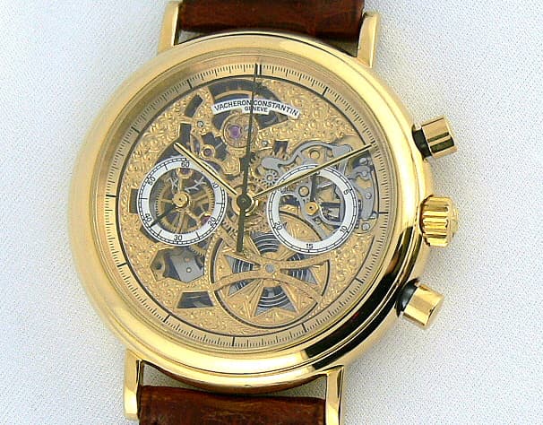 Vacheron Constantin Skeleton Chronograph Yellow Gold